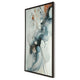 Moxy Wall Art | Fluid Abstract Design | Black Framed Canvas | Multicolor 37x63