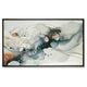 Moxy Wall Art | Fluid Abstract Design | Black Framed Canvas | Multicolor 37x63