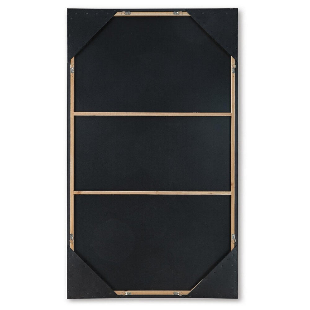 Moxy Wall Art | Fluid Abstract Design | Black Framed Canvas | Multicolor 37x63