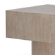 Jery End Side Table | Plinth Base | Thick Square Top | Gray Oak-Hardwood 24"