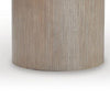 Jery End Side Table | Plinth Base | Thick Square Top | Gray Oak-Hardwood 24"