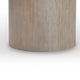 Jery End Side Table | Plinth Base | Thick Square Top | Gray Oak-Hardwood 24"