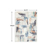 Hessy Abstract Large Area Rug with Brushstroke Pattern | Multicolor 8x10