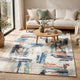 Hessy Abstract Large Area Rug with Brushstroke Pattern | Multicolor 8x10