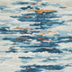 Vinly Washable Large Area Rug | Blue-Brown Abstract Design | Cream Polyester 8x10