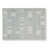 Dyni Medium Area Rug | Ivory-Blue Geometric Design | Wool-Polyester 5 x 7