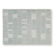 Dyni Medium Area Rug | Ivory-Blue Geometric Design | Wool-Polyester 5 x 7