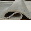 Dyni Medium Area Rug | Ivory-Blue Geometric Design | Wool-Polyester 5 x 7