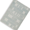Dyni Medium Area Rug | Ivory-Blue Geometric Design | Wool-Polyester 5 x 7