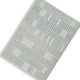 Dyni Medium Area Rug | Ivory-Blue Geometric Design | Wool-Polyester 5 x 7