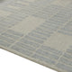 Dyni Medium Area Rug | Ivory-Blue Geometric Design | Wool-Polyester 5 x 7