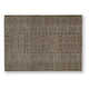 Amina H&-Tufted Medium Rug | Ivory Geometric-Medallion Motifs | Brown Wool 5x7