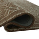 Amina H&-Tufted Medium Rug | Ivory Geometric-Medallion Motifs | Brown Wool 5x7