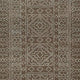Amina H&-Tufted Medium Rug | Ivory Geometric-Medallion Motifs | Brown Wool 5x7