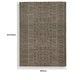 Amina H&-Tufted Medium Rug | Ivory Geometric-Medallion Motifs | Brown Wool 5x7