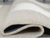 Berty H&-Tufted Medium Area Rug | Abstract Stripes |Tan | Ivory Wool 5x7