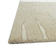 Berty H&-Tufted Medium Area Rug | Abstract Stripes |Tan | Ivory Wool 5x7
