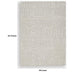 Berty H&-Tufted Medium Area Rug | Abstract Stripes |Tan | Ivory Wool 5x7