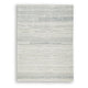Genie H&-Tufted Medium Area Rug | Blue Abstract Design | Ivory Wool 5x7