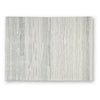 Genie H&-Tufted Medium Area Rug | Blue Abstract Design | Ivory Wool 5x7