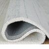 Genie H&-Tufted Medium Area Rug | Blue Abstract Design | Ivory Wool 5x7
