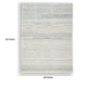 Genie H&-Tufted Medium Area Rug | Blue Abstract Design | Ivory Wool 5x7