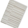 Judy H&-Tufted Medium Area Rug with Tan Stripe Design | Ivory Wool-Polyester 5x7
