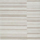 Judy H&-Tufted Medium Area Rug with Tan Stripe Design | Ivory Wool-Polyester 5x7
