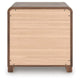 Fery Nightstand with 2 Drawers | Black Metal | Walnut Brown Wood 24"