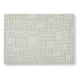 Risa Casual Medium Area Rug with Geometric Textured Design | Ivory Wool 5x7