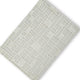 Risa Casual Medium Area Rug with Geometric Textured Design | Ivory Wool 5x7