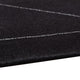 Maro H&-Tufted Medium Area Rug with White Geometric Design | Black Wool 5x7