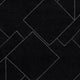 Maro H&-Tufted Medium Area Rug with White Geometric Design | Black Wool 5x7