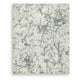 Toby Modern Washable Large Area Rug with Abstract Patterns | Gray Faux Fur 8x10