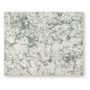Toby Modern Washable Large Area Rug with Abstract Patterns | Gray Faux Fur 8x10