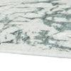 Toby Modern Washable Large Area Rug with Abstract Patterns | Gray Faux Fur 8x10