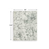 Toby Modern Washable Large Area Rug with Abstract Patterns | Gray Faux Fur 8x10