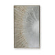 Waldy Wall Art with Abstract Sunbeam Design | Champagne Framed Canvas 36x60