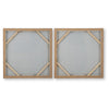 Bexy Abstract Wall Art | Set of 2 | Geometric Accent | Multicolor Canvas 30x30