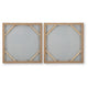 Bexy Abstract Wall Art | Set of 2 | Geometric Accent | Multicolor Canvas 30x30