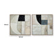 Bexy Abstract Wall Art | Set of 2 | Geometric Accent | Multicolor Canvas 30x30
