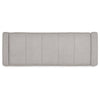 Aksa Modern Bench with Hidden Storage | Gray Channel-Tufted Polyester 50"