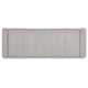 Aksa Modern Bench with Hidden Storage | Gray Channel-Tufted Polyester 50"