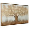 Davy Autumn-Tree Wall Art with Gold Foil Accent | Brown | Canvas 36x60