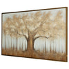 Davy Autumn-Tree Wall Art with Gold Foil Accent | Brown | Canvas 36x60