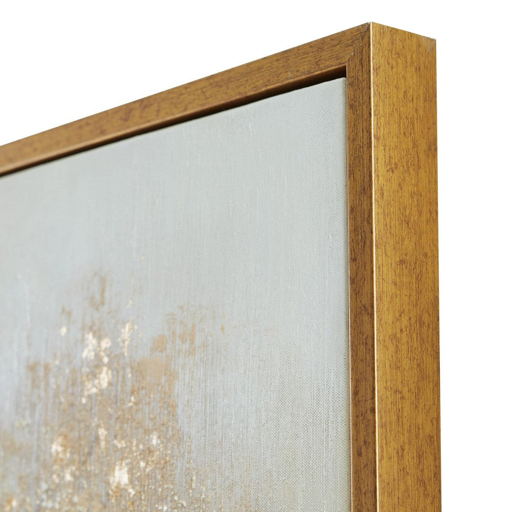 Davy Autumn-Tree Wall Art with Gold Foil Accent | Brown | Canvas 36x60
