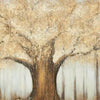 Davy Autumn-Tree Wall Art with Gold Foil Accent | Brown | Canvas 36x60