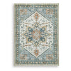 Wally Medium Area Rug with Medallion Motifs | Memory Foam | Multicolor Faux Fur 5x7