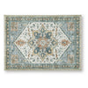 Wally Medium Area Rug with Medallion Motifs | Memory Foam | Multicolor Faux Fur 5x7