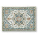 Wally Medium Area Rug with Medallion Motifs | Memory Foam | Multicolor Faux Fur 5x7